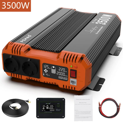 High Power Pure Sine Wave Inverter — 7000W DC to AC 220V/230V Converter for Home, RV & Off-Grid