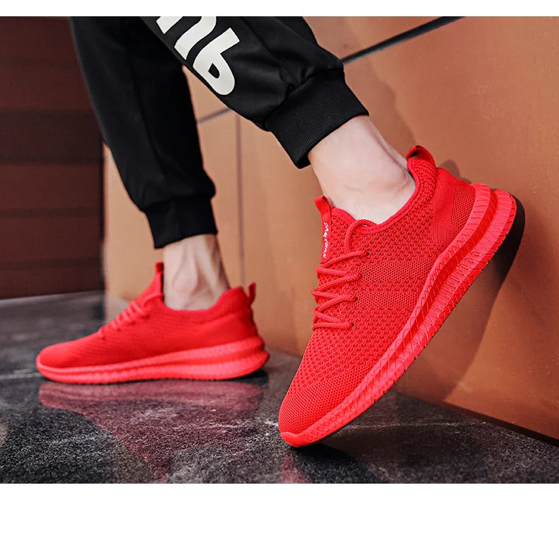 2022 Men’s Sneakers — High-Quality Breathable Gym & Casual Walking Shoes, Lightweight Plus-Size Footwear Zapatillas Hombre