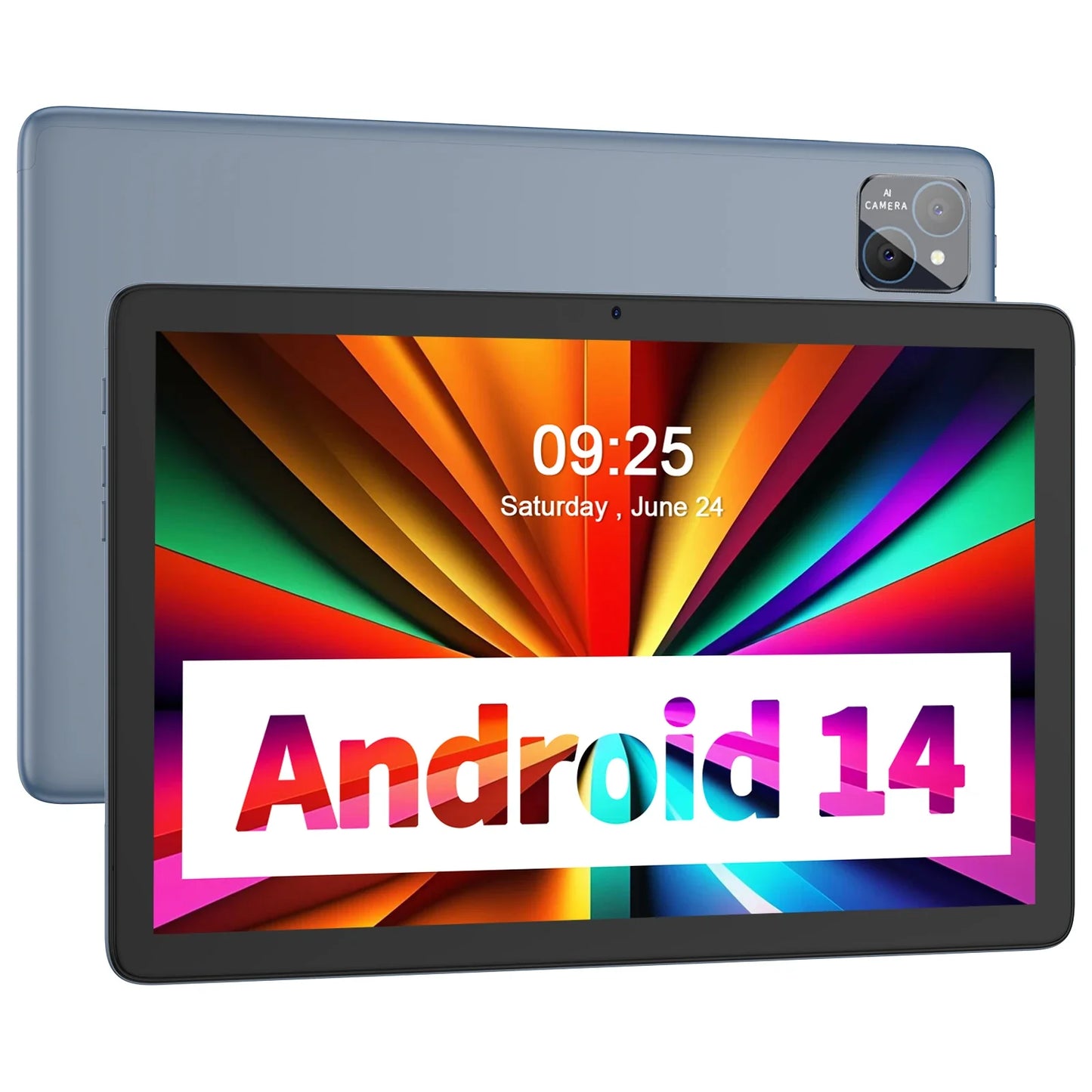 PRITOM TAB11 Android 14 Tablet – 10 Inch, 8GB RAM, 128GB ROM, Octa-Core, 5G WiFi, Keyboard & Case