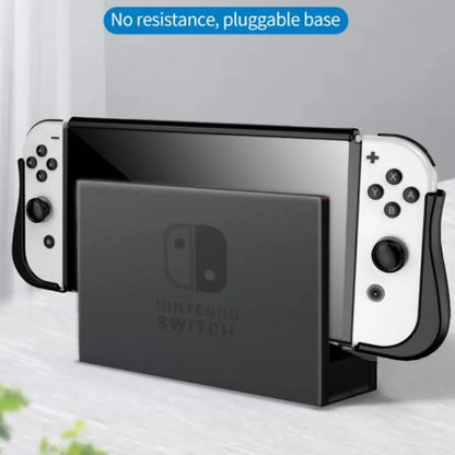 Protective Case for Nintendo Switch OLED – Ergonomic TPU Grip Shell, Dockable Cover for Comfort and Safety
