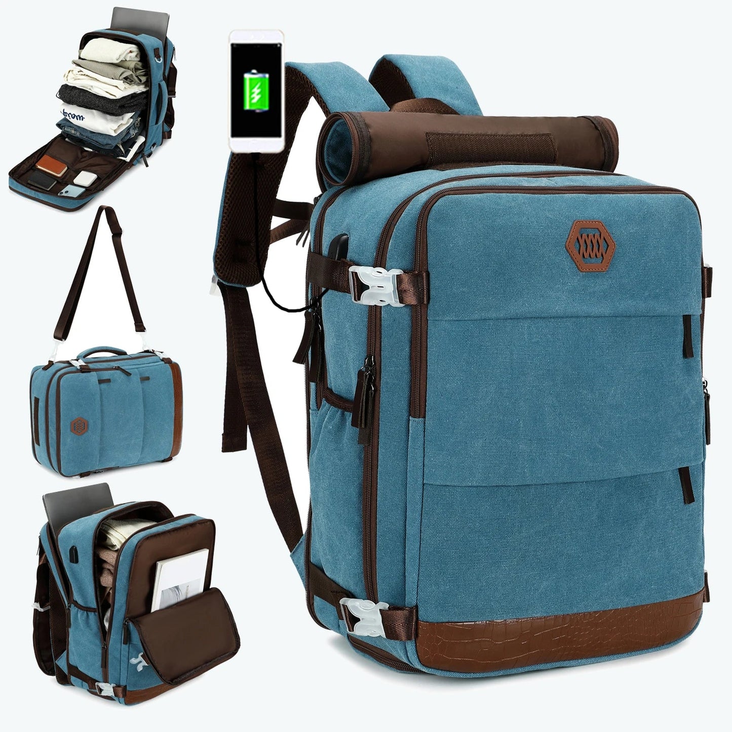 15.6 Inch Waterproof Laptop Backpack - Large Capacity Travel Bag for Men and Women, Perfect for Business and University Use