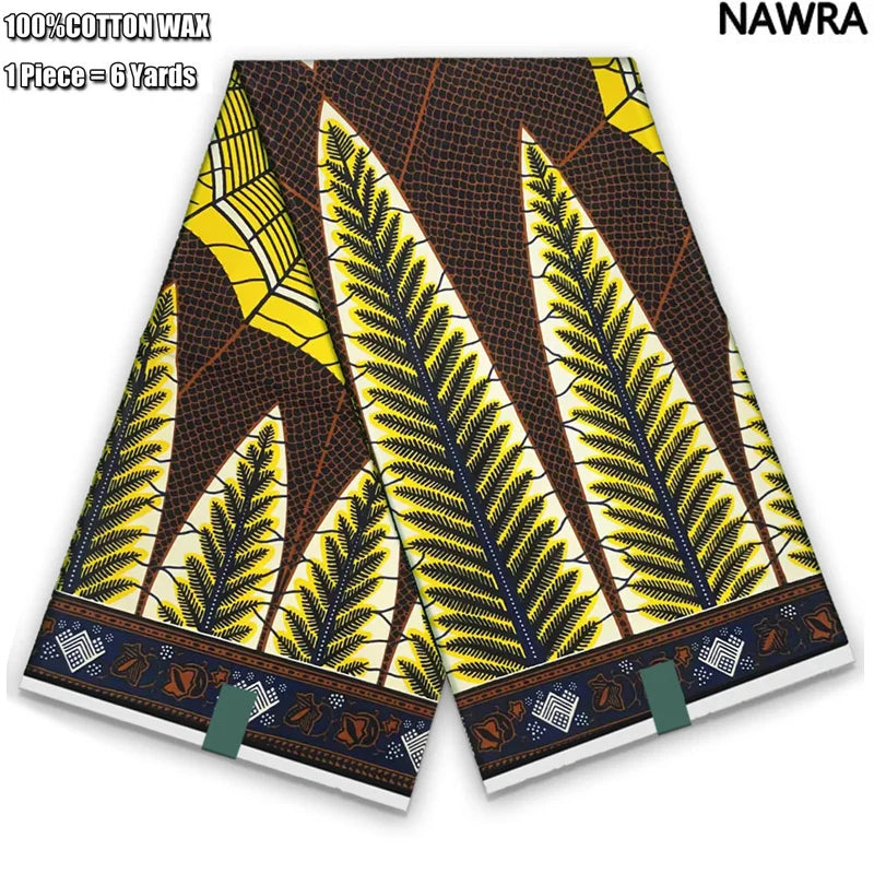 2026 African Real Wax Print Fabric - 100% Cotton Ghana Style Soft Ankara Pagne