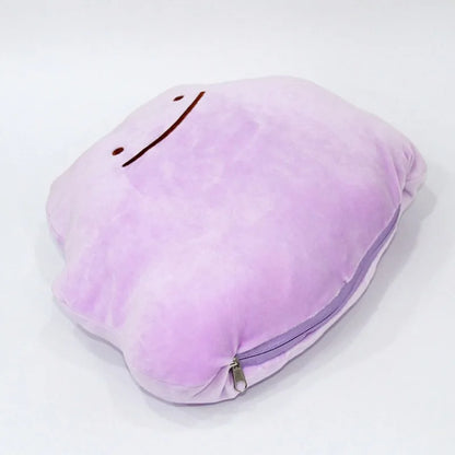 20cm Pokemon Reversible Plush Pillow – Ditto to Bulbasaur Transforming Cartoon Doll Cushion for Kids