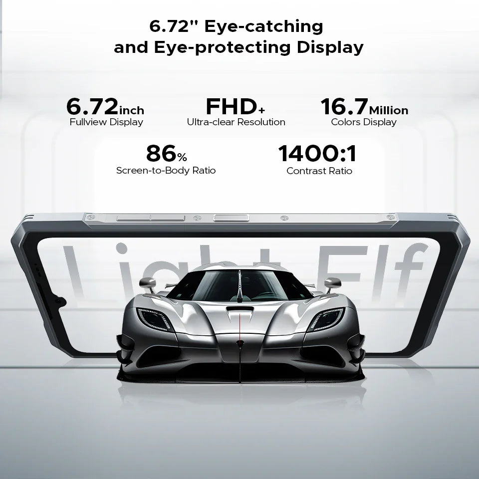 DOOGEE Blade GT Rugged Phone | 6.72'' FHD+, 120Hz LED Light, 12GB RAM, 256GB ROM, 5500mAh Battery, Android 14   2/2