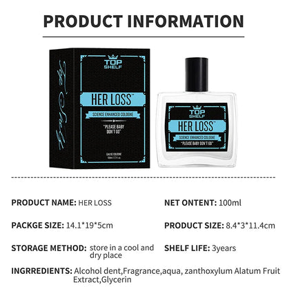 Men's Pheromone Perfume Cologne – Raw Attraction & Confidence, Long-Lasting Irresistible Scent, 100ml