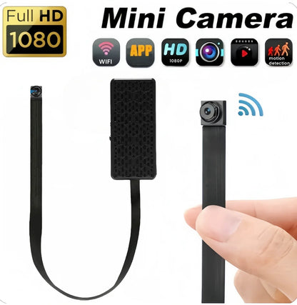 HD WiFi Mini Camera DIY Module — Home & Office Security Nanny Cam with Motion Detection, Alarm, Remote Viewing via App