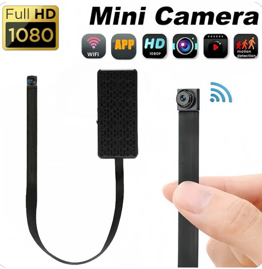 HD WiFi Mini Camera DIY Module — Home & Office Security Nanny Cam with Motion Detection, Alarm, Remote Viewing via App