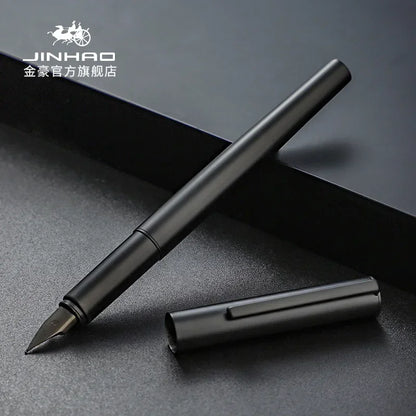 Jinhao 35 Fountain Pen — All-Steel Luxury EF/F Nib for Calligraphy, Writing, Office & School Supplies