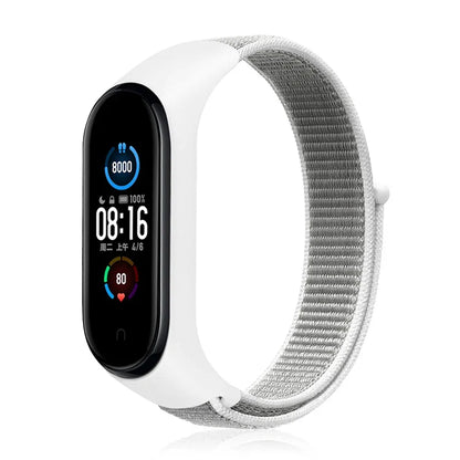 Nylon Loop Strap for Xiaomi Mi Band - Adjustable Sport Wristband Bracelet for Mi Band 3 4 5 6 7 8