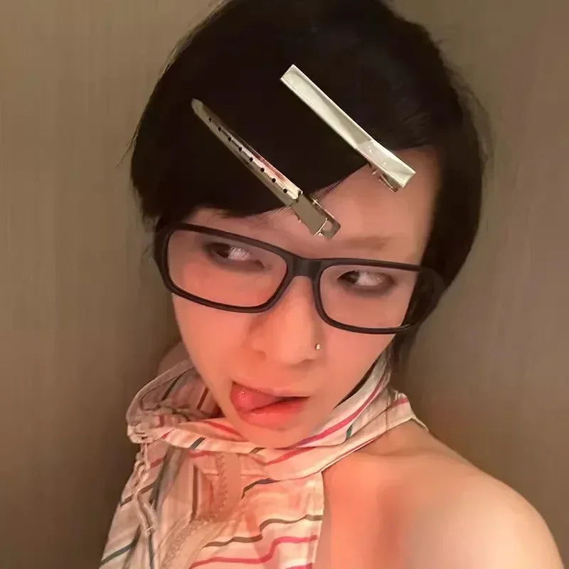 Japanese Korean Retro Square Glasses – Harajuku Clear Frame Eyewear with Blue Light Blocking