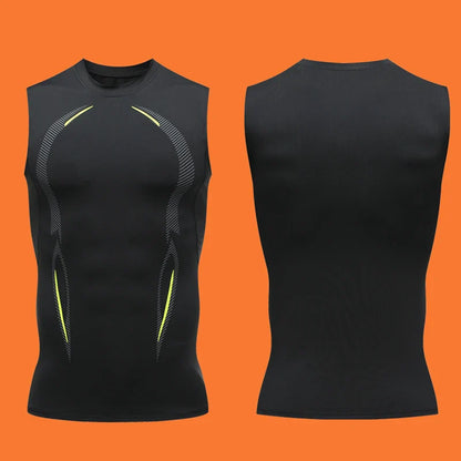 Men’s Compression Tank Top – Sleeveless Quick-Dry Gym & Running Shirt, Fitness Bodybuilding Workout Muscle Vest