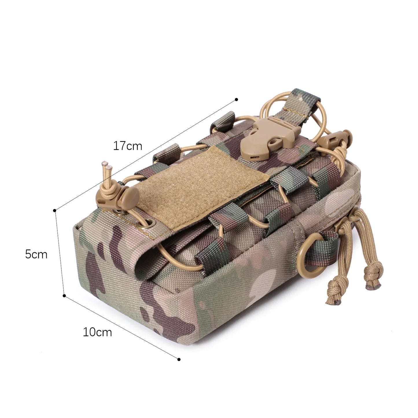 Molle EDC Pouch – Water Bottle & Canteen Carrier, Outdoor Sports Phone Holder, Camping & Hiking Waist Bag