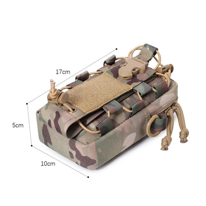 Molle EDC Pouch – Water Bottle & Canteen Carrier, Outdoor Sports Phone Holder, Camping & Hiking Waist Bag