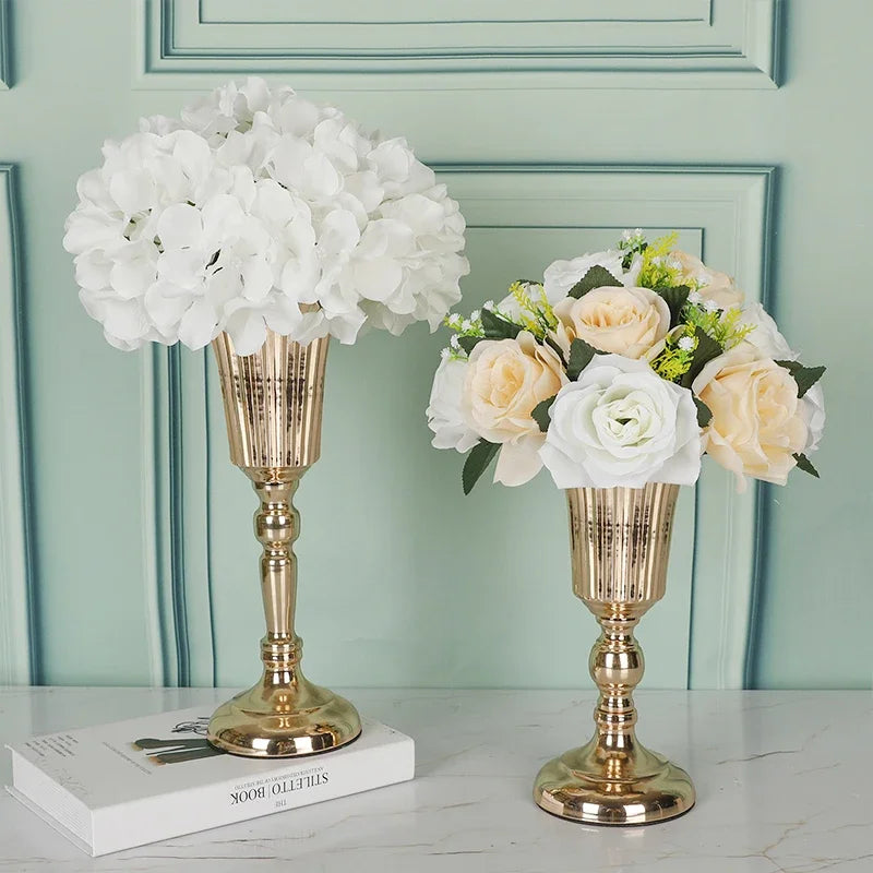 Retro Wrought Iron Flower Pots — Wedding, Dried Flower & Home Decoration Vases for Hotel & Event