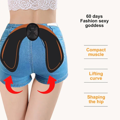 Wireless Hip & Glute Trainer - EMS Muscle Toning Massage Device for Butt Lift & Abs Fitness