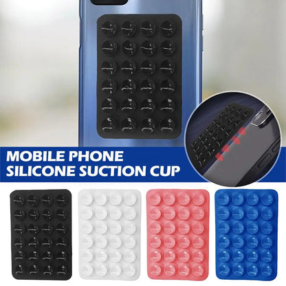 Multifunctional Silicone Suction Cup for Mobile Phones – 24 Square Single-Sided Anti-Slip Holder Mount