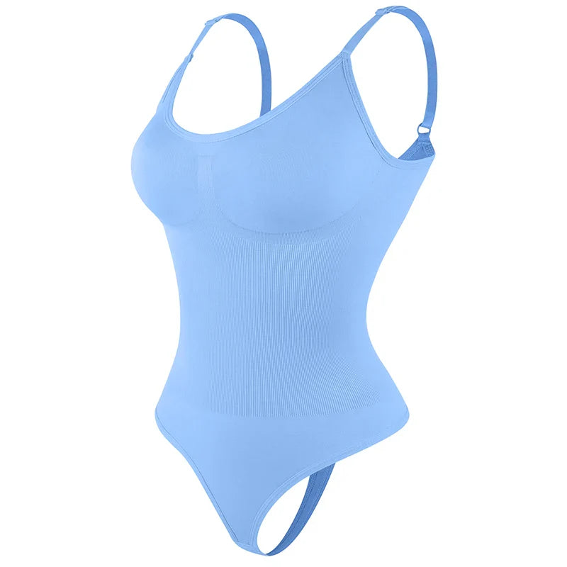 Women’s Full Body Shapewear Bodysuit – Smoothing Thong Body Shaper Sculpting Slimming Underwear
