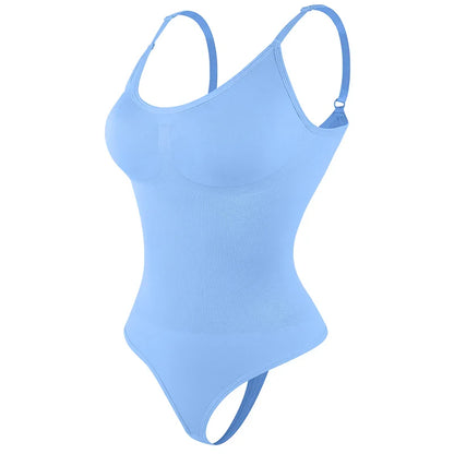 Women’s Full Body Shapewear Bodysuit – Smoothing Thong Body Shaper Sculpting Slimming Underwear