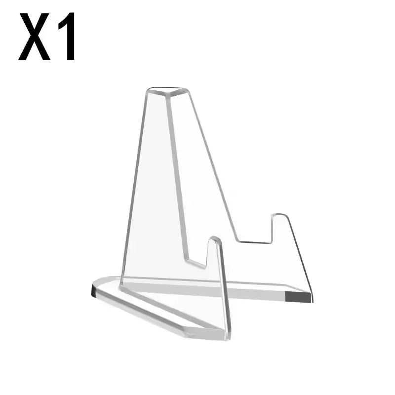 Clear Acrylic Coin & Card Display Stand – 1-30PCS Mini Easel Holder for Trading Cards, KPOP Idol Cards & Collectible Organizer Stand