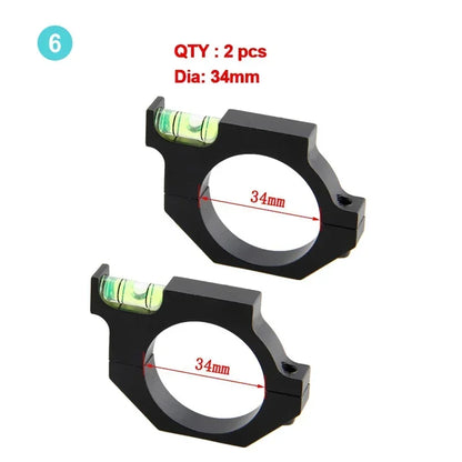 Discovery Rifle Scope Bubble Level – Spirit Level for 25.4mm, 30mm, 34mm Airgun & Airsoft Tube Mounts