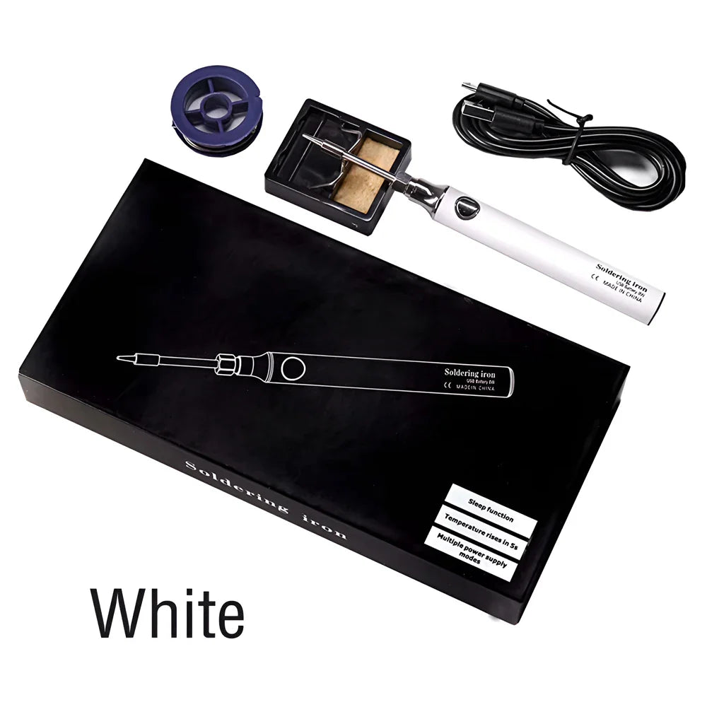 Wireless Rechargeable Electric Soldering Iron – USB 5V 8W Fast Charging Lithium Battery Portable Welding & Repair Tool for Precision Electronics