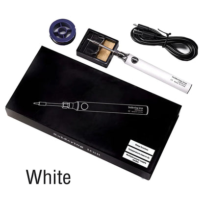 Wireless Rechargeable Electric Soldering Iron – USB 5V 8W Fast Charging Lithium Battery Portable Welding & Repair Tool for Precision Electronics