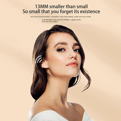Invisible Mini Bluetooth Earphones V5.2 – TWS In-Ear Wireless Earbuds with Noise Reduction & Mic for Sleep