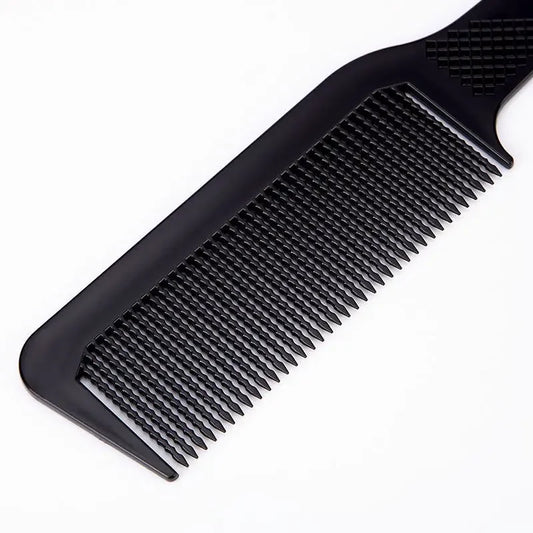 Professional Salon Hair Clipper Accessory – Flat Head Cut Comb, Anti-Static, Wide Tooth Hair Styling Brush for Men