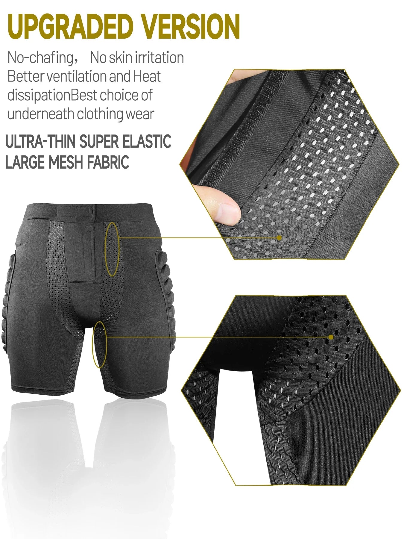 AVIVOR 3D Protective Shorts – Unisex Snowboard & Ski Sports Hip Protection Pad