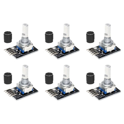 1-8PCS KY-040 Rotary Encoder Module - 360° Knob Switch Sensor Development Board for Arduino 5V DIY Projects