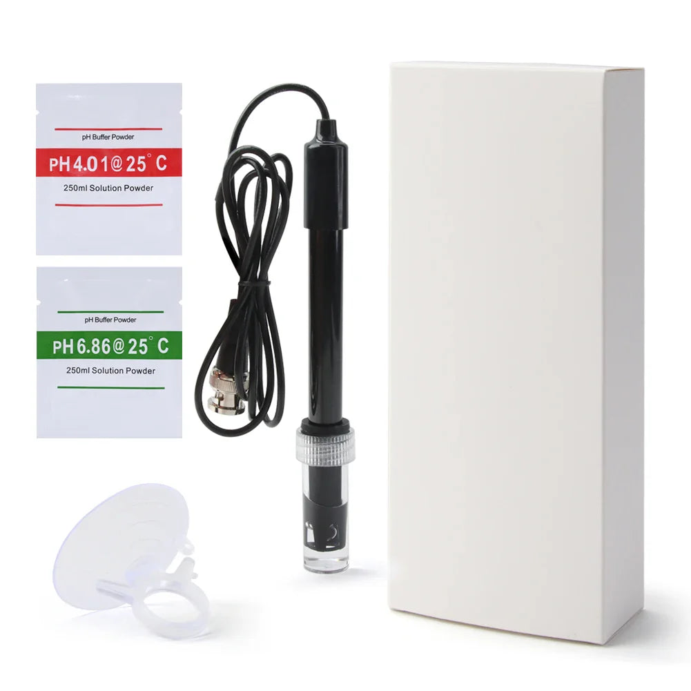 Yieryi PH Replacement Probe for Aquarium, Hydroponics & Lab Testing - BNC Q9 Connector, 1.2/3M Wire