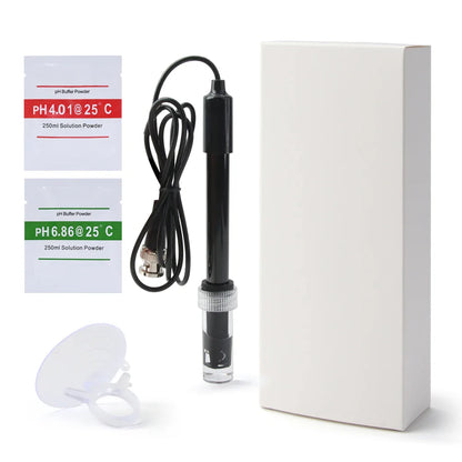 Yieryi PH Replacement Probe for Aquarium, Hydroponics & Lab Testing - BNC Q9 Connector, 1.2/3M Wire