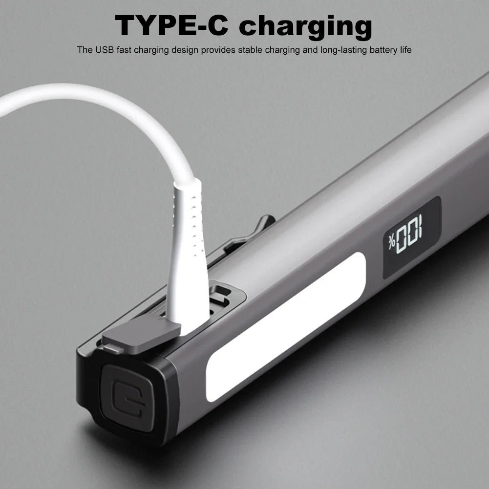 LED SMD Medical Pen Light with Clip – 120LM Inspection Flashlight, Pupil Lamp, 400mAh Rechargeable Pen Torch for Nursing & Medical Use