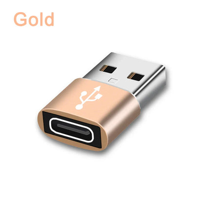 USB-C to USB 2.0 Adapter – Type-C Male to Female Converter for Phones, PCs & Laptops