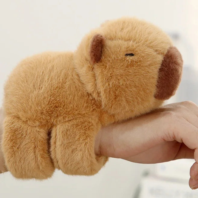 Kawaii Animal Plush Wristband — Panda, Capybara & Fox Soft Doll Toy Christmas Gift