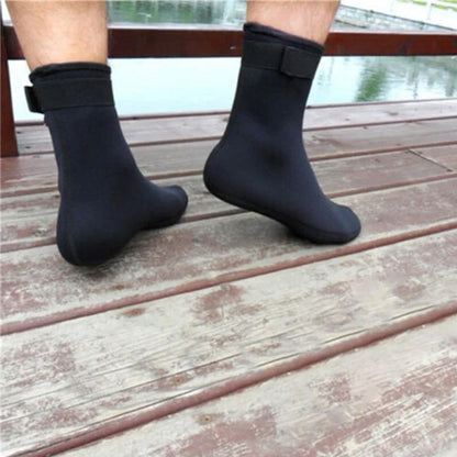 3mm/5mm Neoprene Diving Socks – Non-Slip, Warm Patchwork Wetsuit Shoes for Adults, Surfing, Swimming & Snorkeling Boots