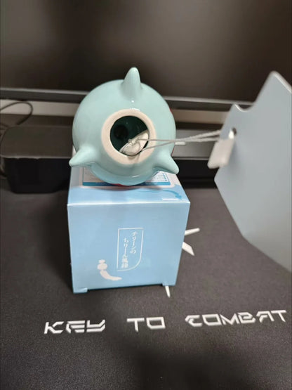 Anime Pokémon Chimecho Figure – Ceramic Wind Bell Pendant, Cute Home & Bedroom Decoration, Children’s Christmas & Birthday Gift