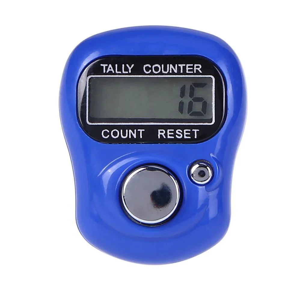 Mini Finger LCD Electronic Counter — Digital Counting Tool (0-99999) for Sewing, Knitting & Weaving