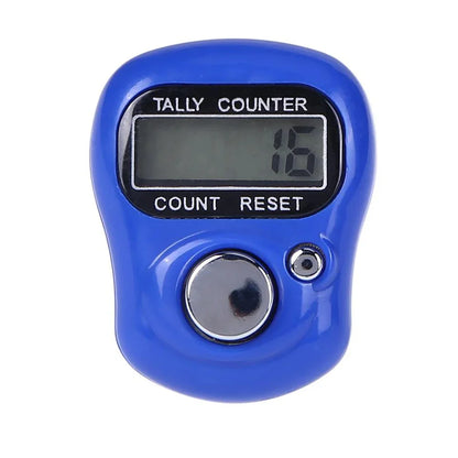 Mini Finger LCD Electronic Counter — Digital Counting Tool (0-99999) for Sewing, Knitting & Weaving