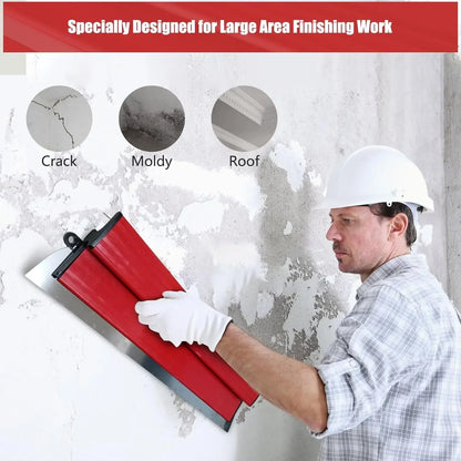 25cm/40cm Drywall Smooth Trowel Brush — Flexible Blade Spray Paint Finishing Putty Building Wall Material Tool
