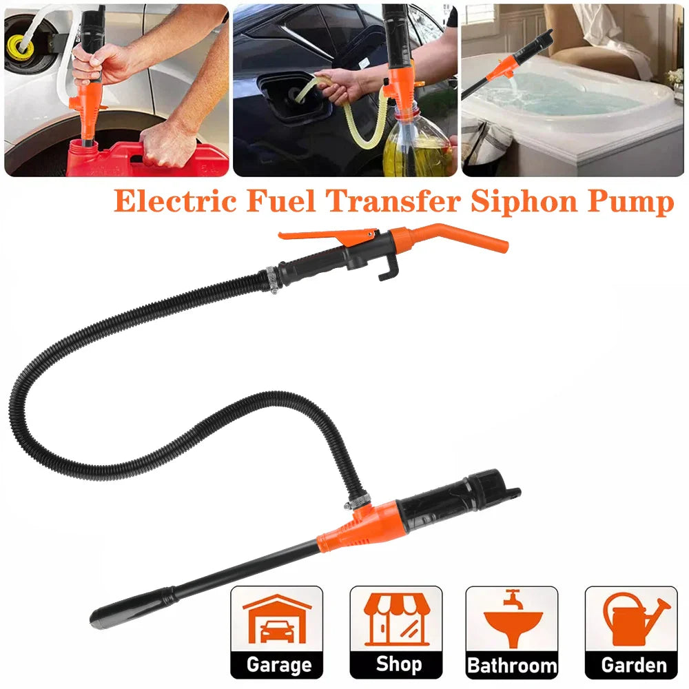 Portable Electric Fuel Transfer Pump – Automatic Water & Oil Suction Vacuum Pump for SUV, Truck, RV & Boat