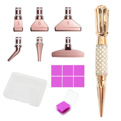 5D Diamond Painting Pen Kit – Glitter Sparkle Point Drill Pens for Cross Stitch, Embroidery, DIY Crafts & Nail Art