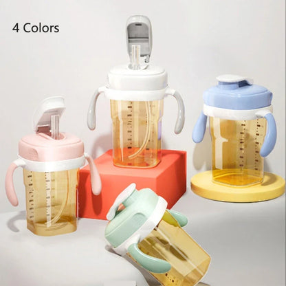 Square Handle Feeding Bottle – Lightweight, Easy Grasp for Baby 6M+, Hegen Bottle Cover Replacement