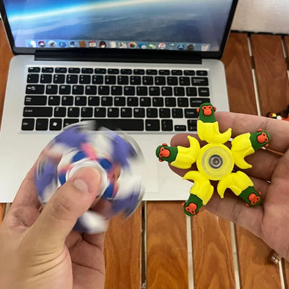 Italian Brainrot Tung Fidget Spinner — Deformed Chain Anti-Stress Hand Spinner Sensory Gyro Toy for Adults