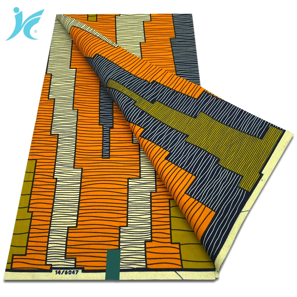 2026 African Real Wax Fabric - 100% Cotton Nigerian Ankara Dutch Batik Sewing Cloth