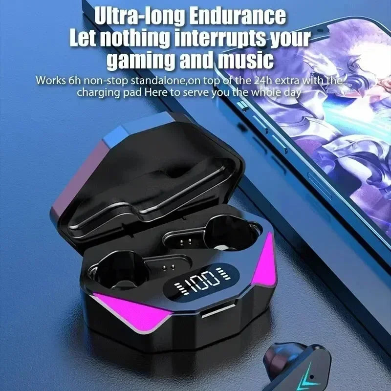 X15 TWS Wireless Bluetooth Earphones – 65ms Low Latency Gaming Earbuds with Mic for Esports & Xiaomi Devices