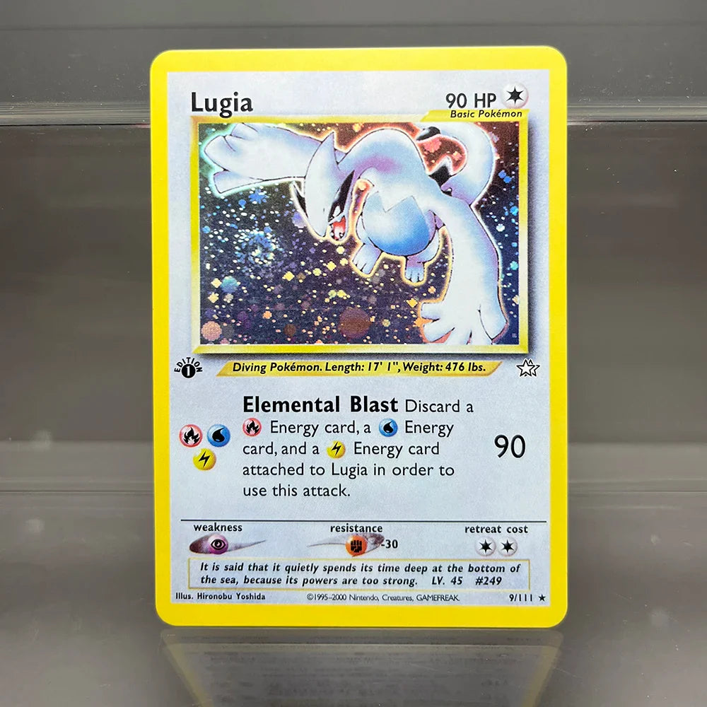 1996 Pokémon 1st Edition Base Set Flash Cards – Shining Charizard, Lugia, Wigglytuff Collection, PTCG Proxy Cards