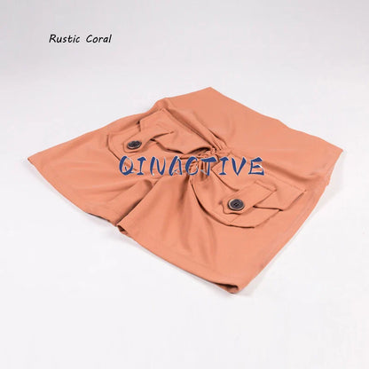 QINACTIVE Women’s Yoga Shorts — High Waist Scrunched Butt Pocket Push-Up Gym Leggings & Sexy Booty Fitness Tights