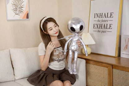 60cm Fashion Alien Plush Backpack – Soft PU ET Stuffed Doll Toy, Creative Gift for Kids & Children