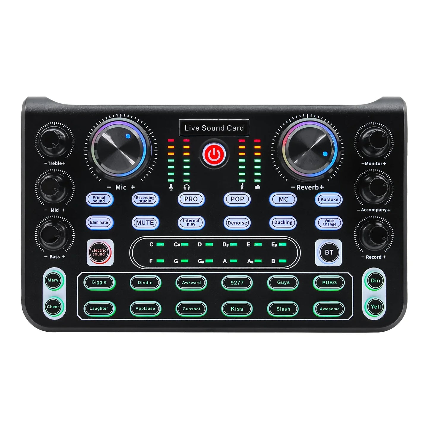 HD X60 Professional Sound Card – English Version Audio Mixer for Karaoke, KTV, Singing, and Live Broadcast